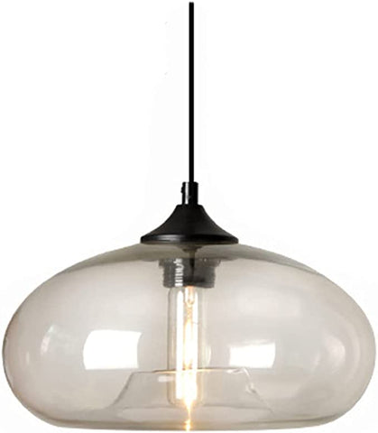 Suspension Luminaire Plafond Vintage industrielle Chandelier E27 Lustres Light Lamp Colorful Eclairage de Plafond (Transparent) Sans Ampoules