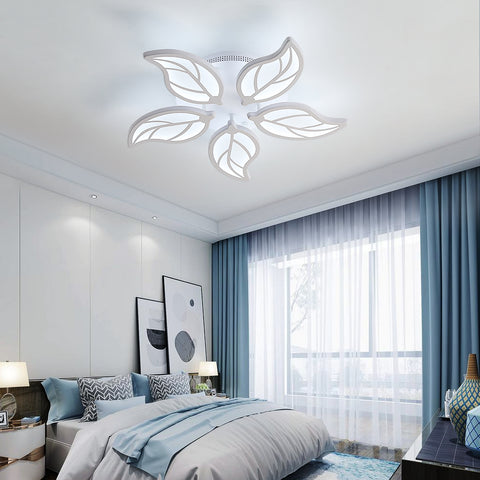 LED Lustre moderne, Plafonnier acrylique blanc Diamètre 55CM