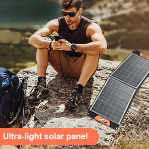 Panneau solaire portatif pour le chargeur solaire pliable de la centrale électrique 20V pour le voyage extérieur de fourgon de camping