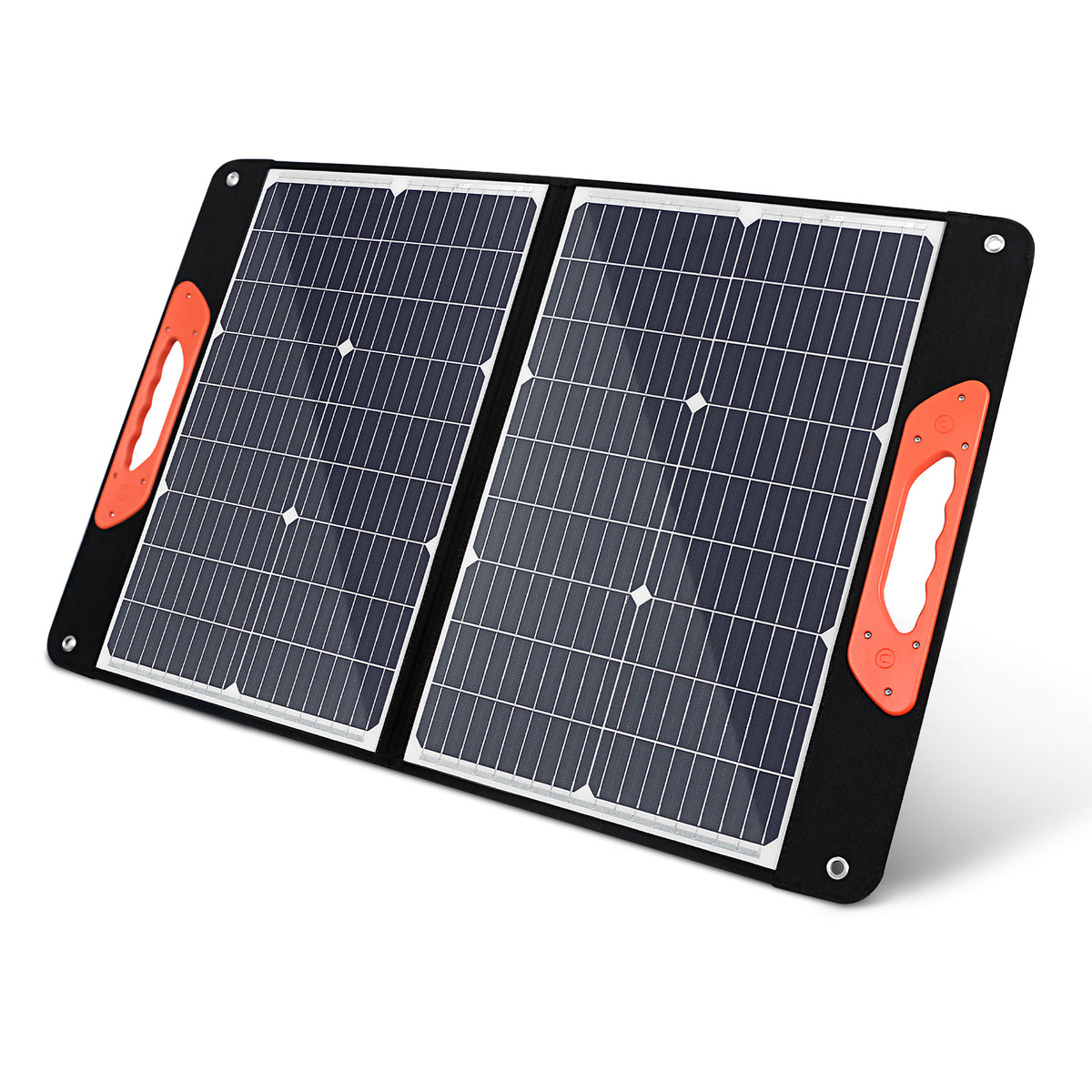 Panneau solaire portable pliable 75 W 3 ports DC/PD 45 W/QC3.0/USB compatible avec la plupart des générateurs solaires portables/centrales électriques/téléphones/ordinateurs portables pour les voyages/camping/RV