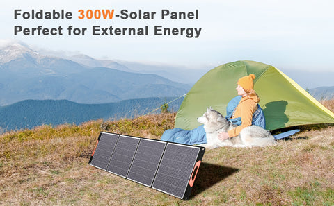 200W Kit Panneau solaire pliable portable monocristallin avec 1 ports USB Pour Plein air