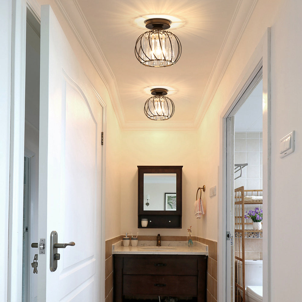 Plafonnier en Cristal Moderne E27 LED Plafonnier