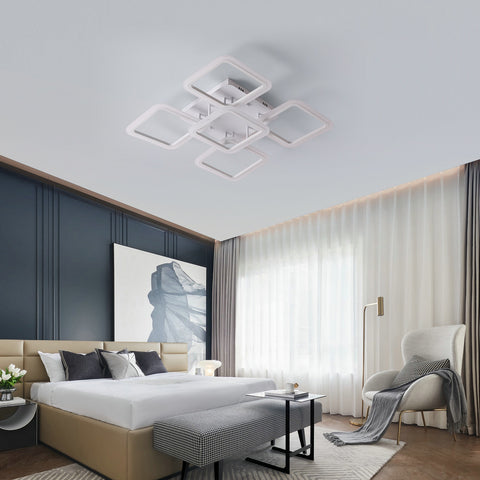 Plafonnier LED Moderne 90W Lampe de Plafond Acrylique