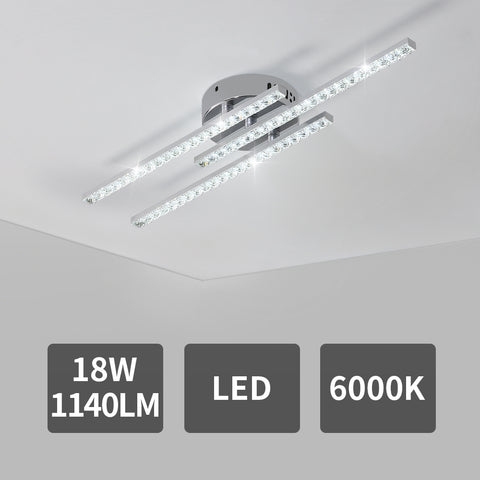 Plafonnier Led Moderne, Plafonnier Led Encastré Avec 3 Lumières, Plafonnier Moderne Pour Chambre Salon Salle à Manger Cuisine