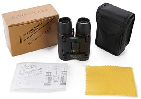 Goeco Mini télescope pliable 30 x 60 télescope optique Haute résolution pour le voyage et la chasse
