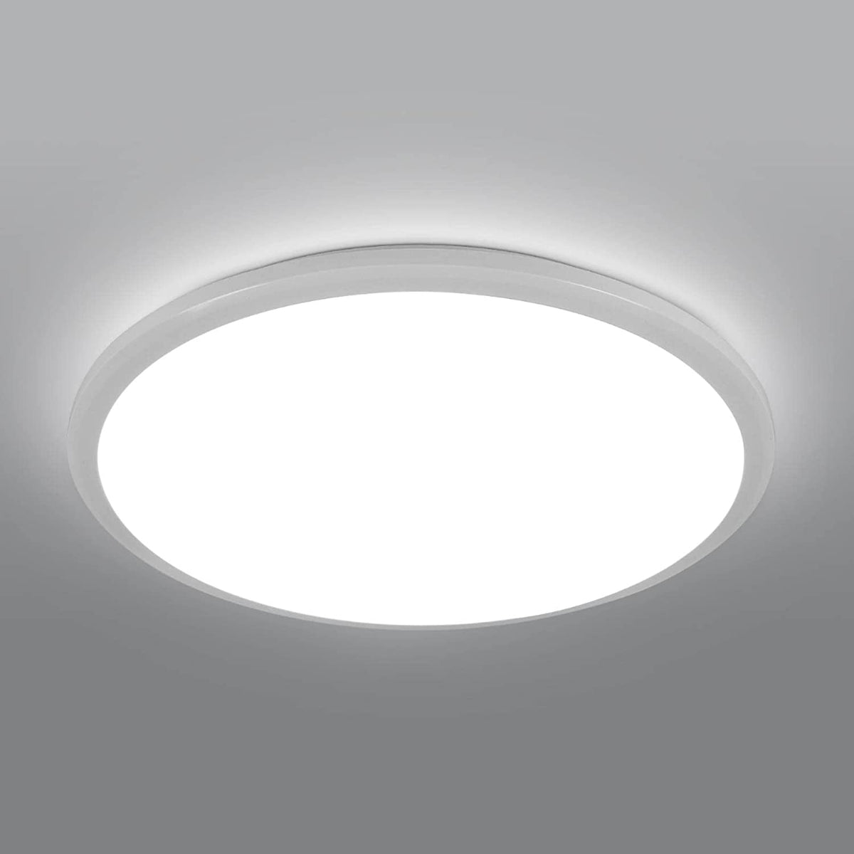 Plafonnier LED Rond, Lampe de Plafond pour Salle de Bain ,IP40 Imperméable 6500K Blanc Froid, Luminaire Plafonnier Moderne pour Salle de Bain Chambre Cuisine Salon Balcon 36W Diamètre 30cm