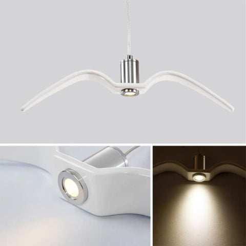 Lustre, Lampe suspendue 3000K lumière chaude conception de mouette lustre décoratif simple moderne Type A Diamètre 38cm