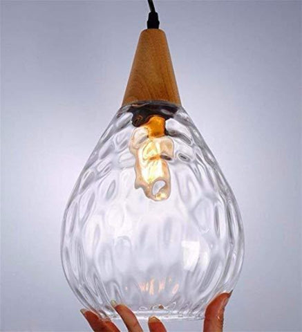 Moderne Lustres Suspension Luminaire, Lustre Rétro Réglable en Hauteur E27, Forme De Goutte, Abat-Jour en Verre, Plafonnier De