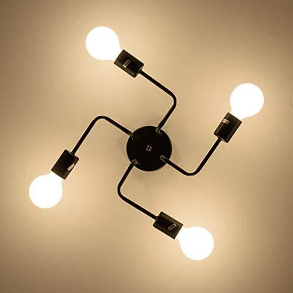 Moderne Plafonnier Lustres Luminaire Industriel en Metal