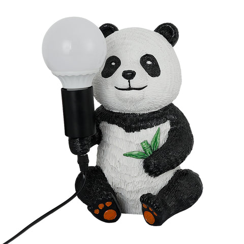Resin Panda Design Table Lamps, Modern Creative Night Light with Plug-in Cord, Animal LED Desk Lamp, Home Decor Bedside Lamp