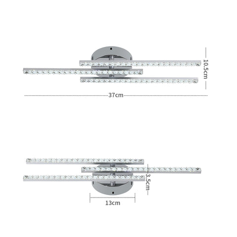 Plafonnier Led Moderne, Plafonnier Led Encastré Avec 3 Lumières, Plafonnier Moderne Pour Chambre Salon Salle à Manger Cuisine
