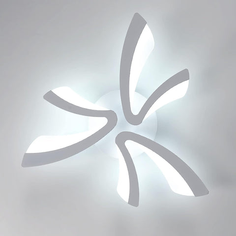Plafonnier LED Moderne, 36W 4000LM Creative V Design Luminaire Plafonnier, Blanc Lampe de Plafond en Acrylique pour Chambre à Coucher, Salon, Restaurant, Cuisine, 6500K Blanc Froid