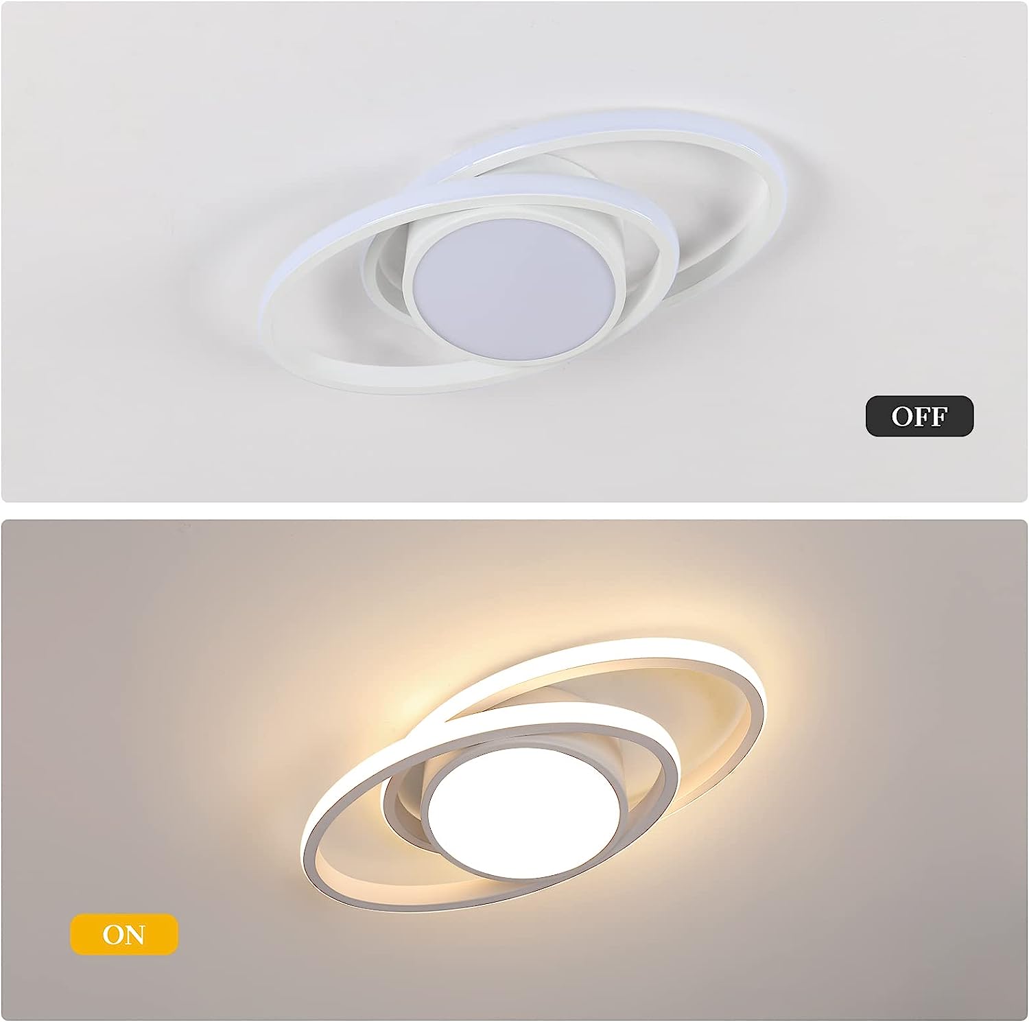 Diagramme de l'effet lumineux du plafonnier