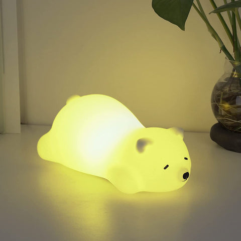 Veilleuse Bébé Veilleuse Enfant, Veilleuse Enfant Veilleuse Bébé Rechargeable USB,Veilleuse Bébé LED Portable Silicone Fille Garcon Lampe de Chevet Cadeau Bebe Fille