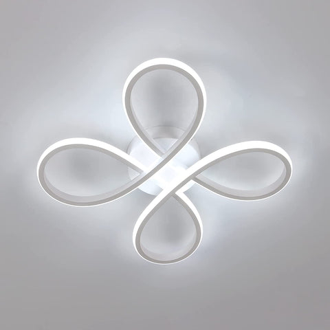 Plafonnier LED Design moderne 30W Forme de fleur créative Lampe de Plafond 