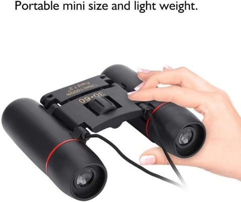 Goeco Mini télescope pliable 30 x 60 télescope optique Haute résolution pour le voyage et la chasse