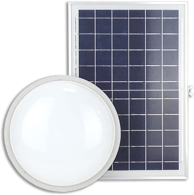 Lampe Solaire Interieur, 90 LED Solaire Plafonnier, IP65 Imperméable Lumiere Solaire Exterieur