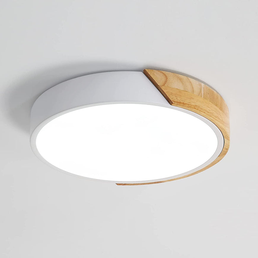 Plafonnier LED Osairous 22W - 2500LM, Blanc Froid 6500K, Diamètre 25cm - Aluminium, Design Fleuri - Pour Cuisine, Chambre, Couloir