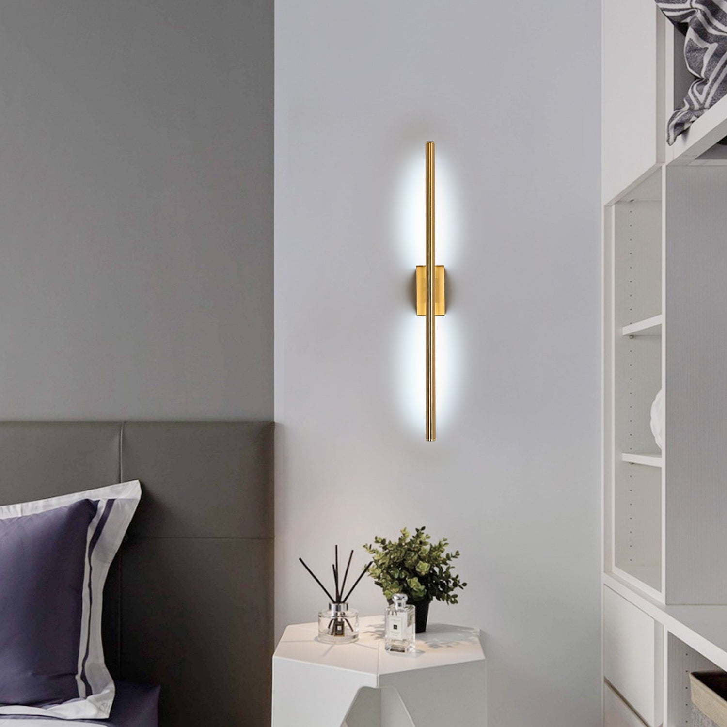 Applique Murale LED Lampe Murale Interieur Moderne 18W Blanc