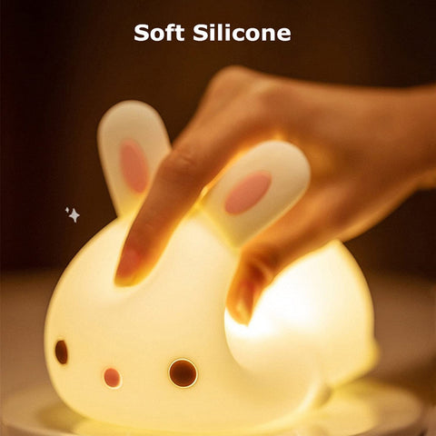 Veilleuse Pour Enfant bébé Veilleuses LED Veilleuse Animal Couleur Lapin Type Rechargeable Modifiable Adapté Aux Enfants bébés et Filles