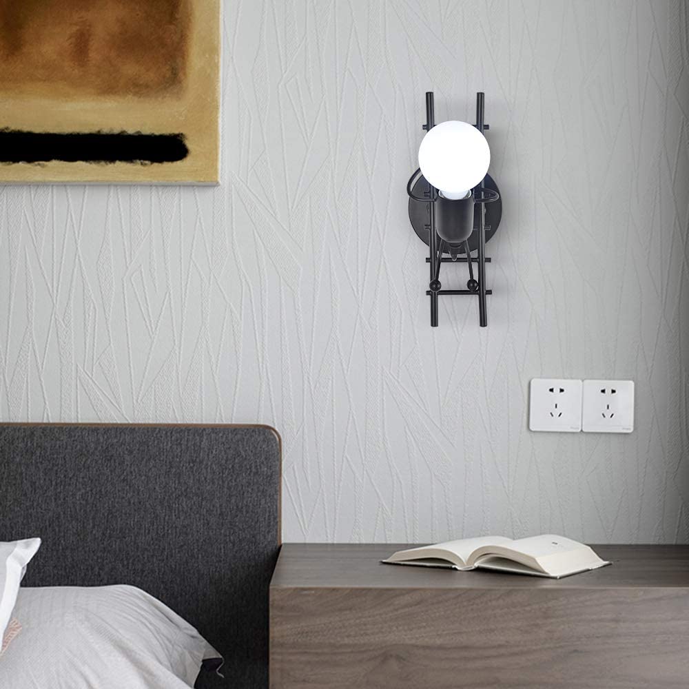 Humanoïde Créatif Applique Murale Interieur Lampe Murale Moderne