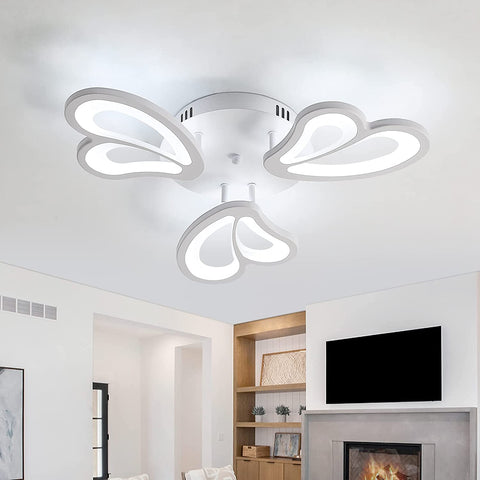 Plafonnier LED 45W, Lampe de plafond LED 4050LM 6500K pour Salle de bain Cuisine Salon Chambre Balcon Garage