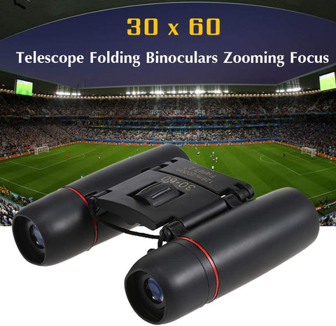 Goeco Mini télescope pliable 30 x 60 télescope optique Haute résolution pour le voyage et la chasse