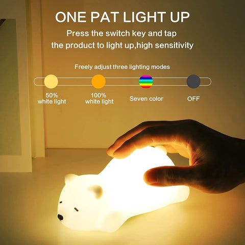 Veilleuse Bébé Veilleuse Enfant, Veilleuse Enfant Veilleuse Bébé Rechargeable USB,Veilleuse Bébé LED Portable Silicone Fille Garcon Lampe de Chevet Cadeau Bebe Fille