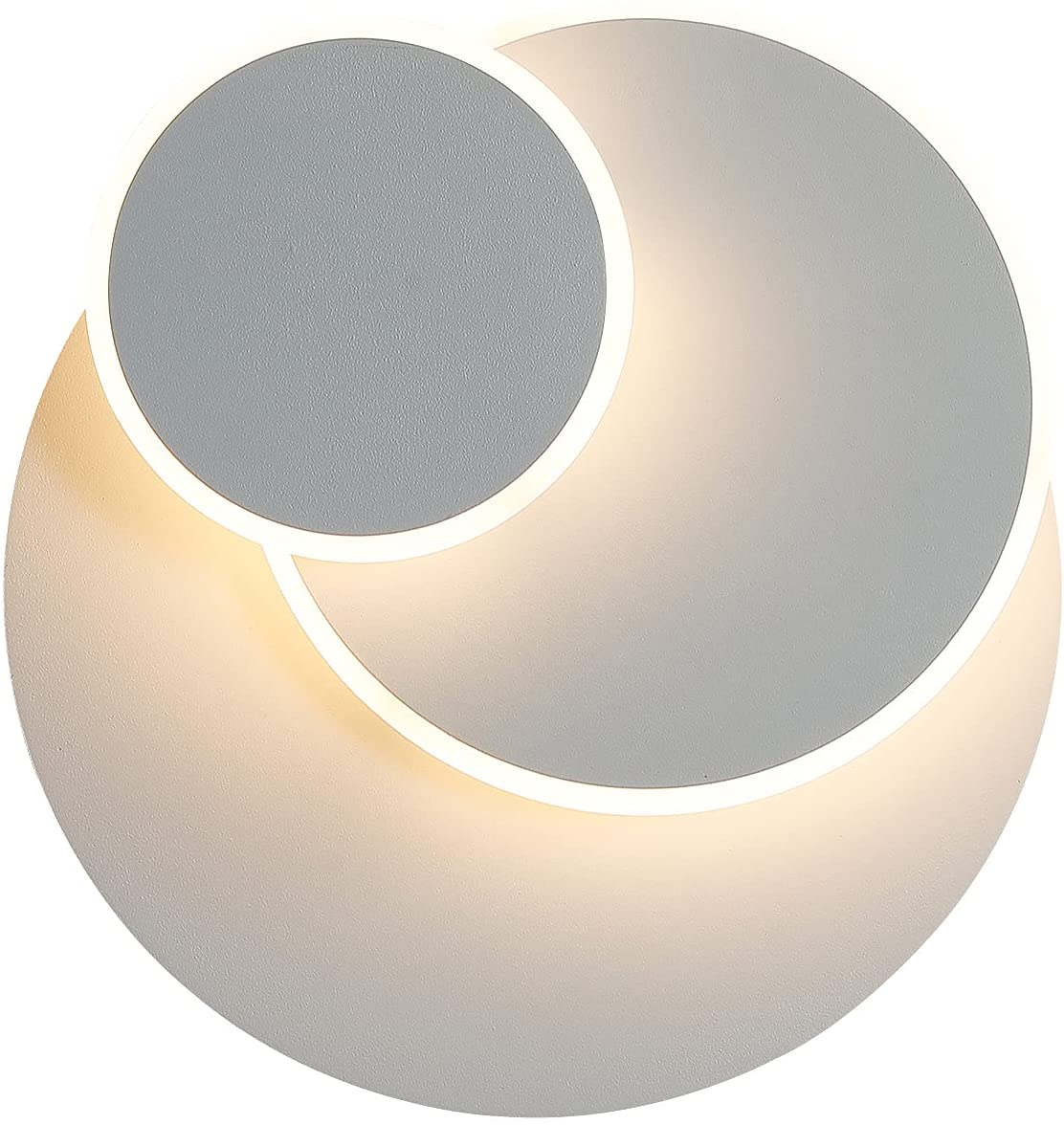 Applique murale LED 15W, Créatif eclipse 3 en 1 Protection Solide Applique Murale Interieur Lampe 