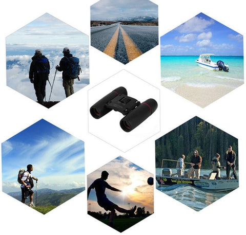 Goeco Mini télescope pliable 30 x 60 télescope optique Haute résolution pour le voyage et la chasse