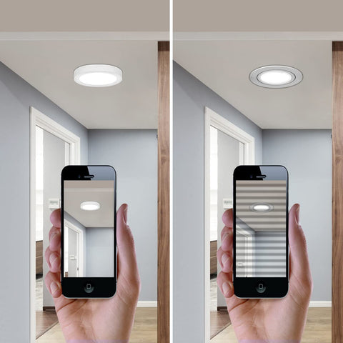 2Pcs Plafonnier LED, 12W 6000K Blanc Froid,Moderne Lampe de Plafond Plafonnier Rond,Plafonnier Led Plat pour Chambre, Salon, Salle à Manger