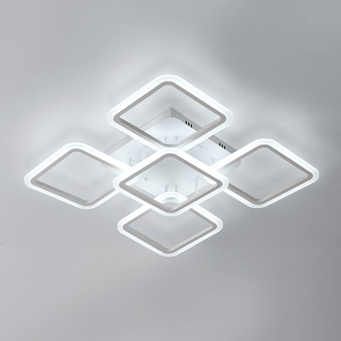 Plafonnier LED Moderne 90W Lampe de Plafond Acrylique