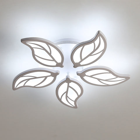 LED Lustre moderne, Plafonnier acrylique blanc Diamètre 55CM