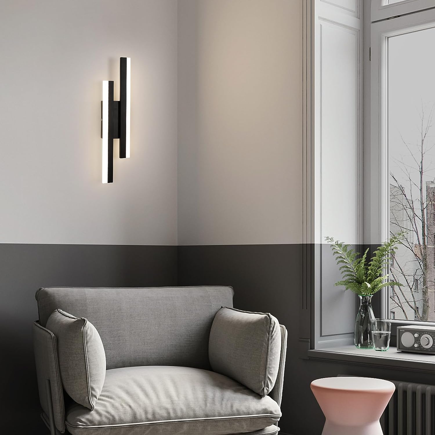 Applique Murale LED Dimmable Moderne Forme de ligne Lampe murale