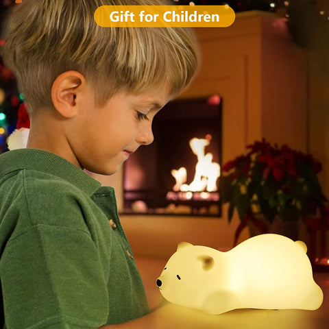 Veilleuse Bébé Veilleuse Enfant, Veilleuse Enfant Veilleuse Bébé Rechargeable USB,Veilleuse Bébé LED Portable Silicone Fille Garcon Lampe de Chevet Cadeau Bebe Fille
