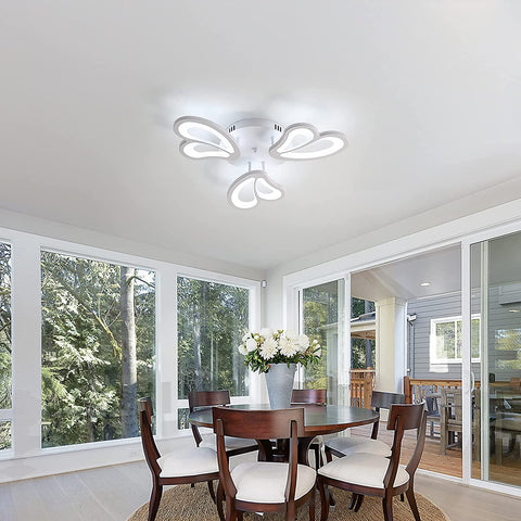 Plafonnier LED 45W, Lampe de plafond LED 4050LM 6500K pour Salle de bain Cuisine Salon Chambre Balcon Garage