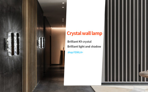 Applique murale LED en verre K9 16 W moderne pour salon, salle de bain, chambre à coucher, lumière froide 5 500 K