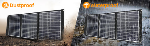 Panneau Solaire Pliable Imperméable, observateur et Efficace, Cellules Solaires pour Camping en Plein Air, Chargeur de Sac, 60W