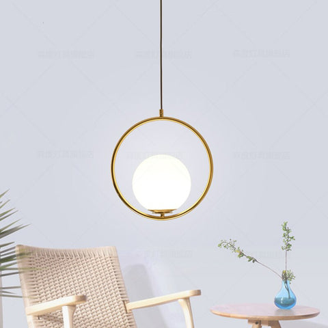 Suspension Moderne Sphérique Lustre E27 Base