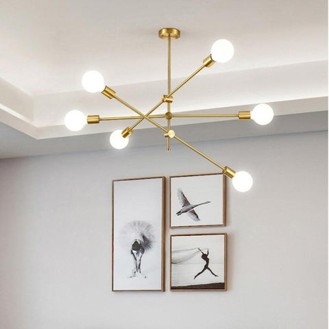 Lustre de plafond de réglage rotatif moderne lampe pendentif haricot magique nordique pour salon salle à manger chambre décor à la