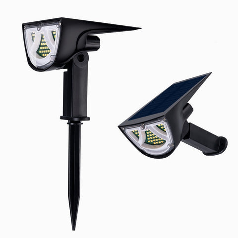 Lampe de jardin solaire avec détecteur de mouvement, lampes solaires pour l'extérieur, applique murale extérieure étanche IP65, 43LED lumière solaire très lumineuse 650lm, lot de 2