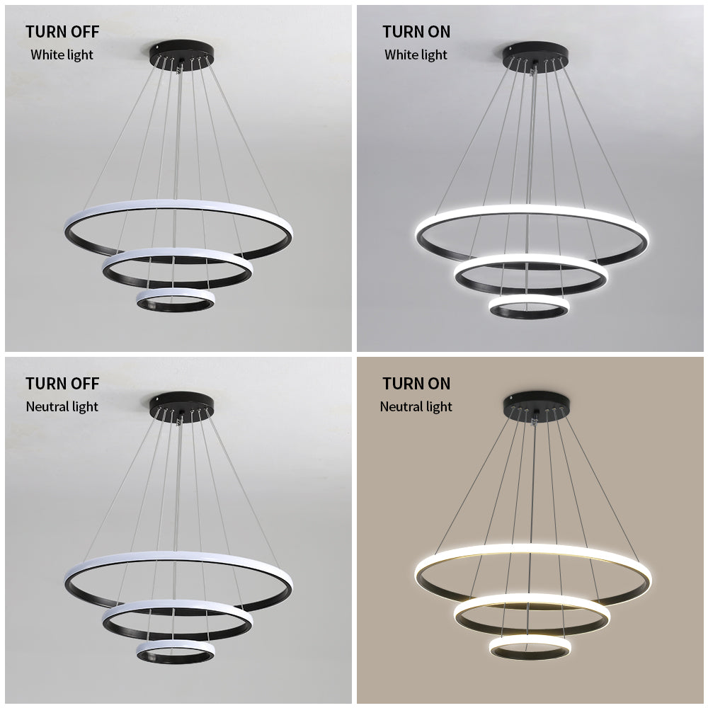 Diagramme de l'effet lumineux du lustre